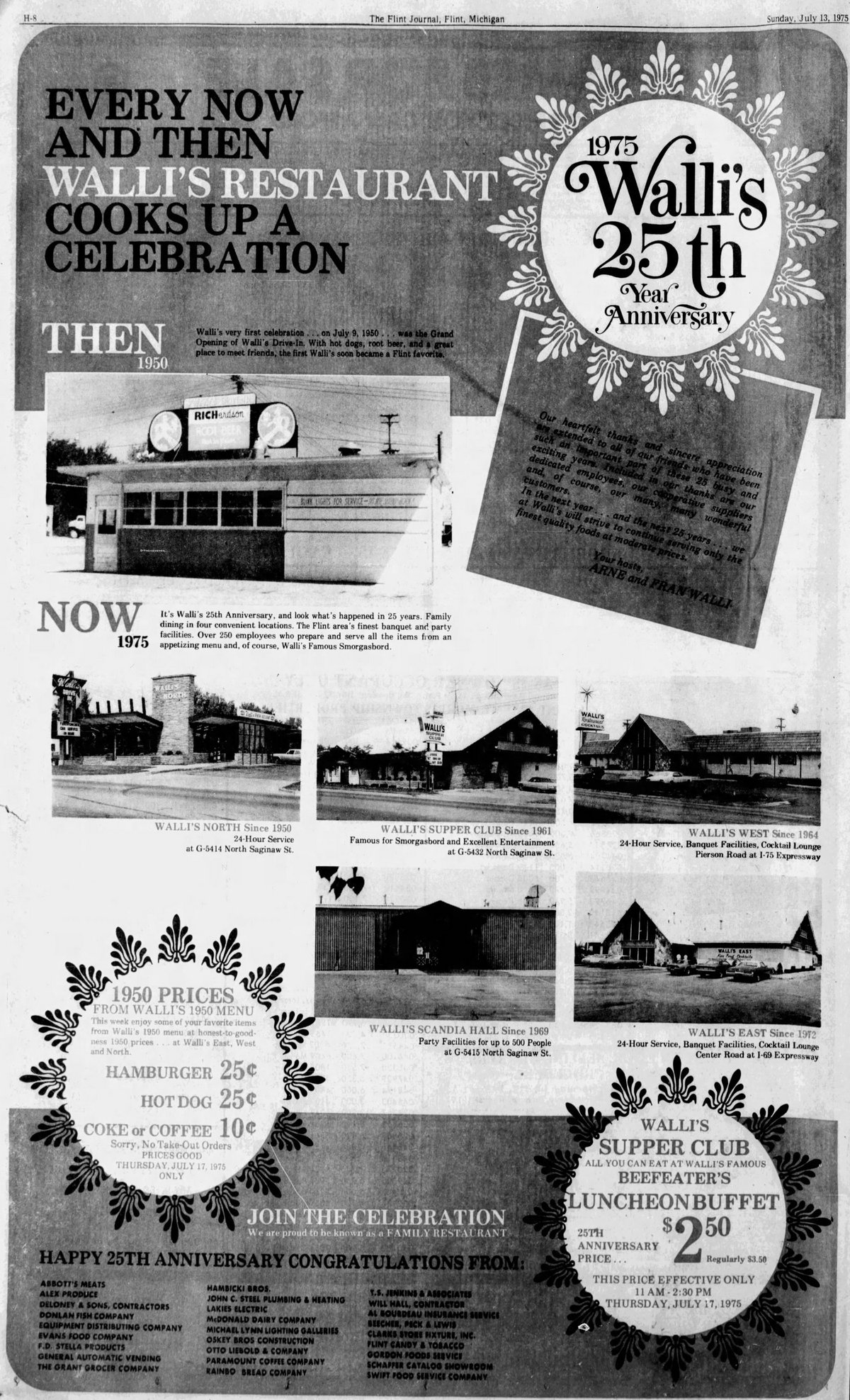 Wallis Drive-In - Jul 13 1975 Article (newer photo)